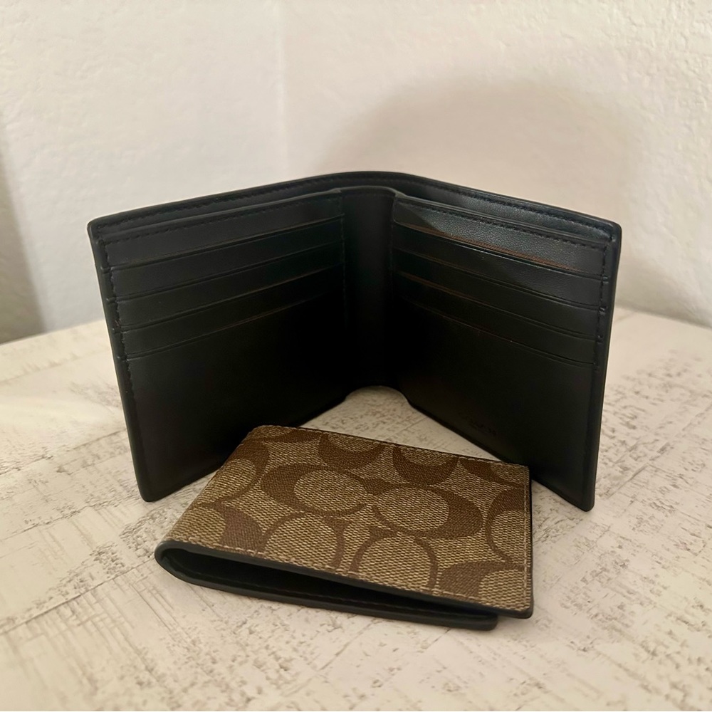 Coach 3 In 1 Wallet In Blocked Signature Canvas - Picture 6 of 9